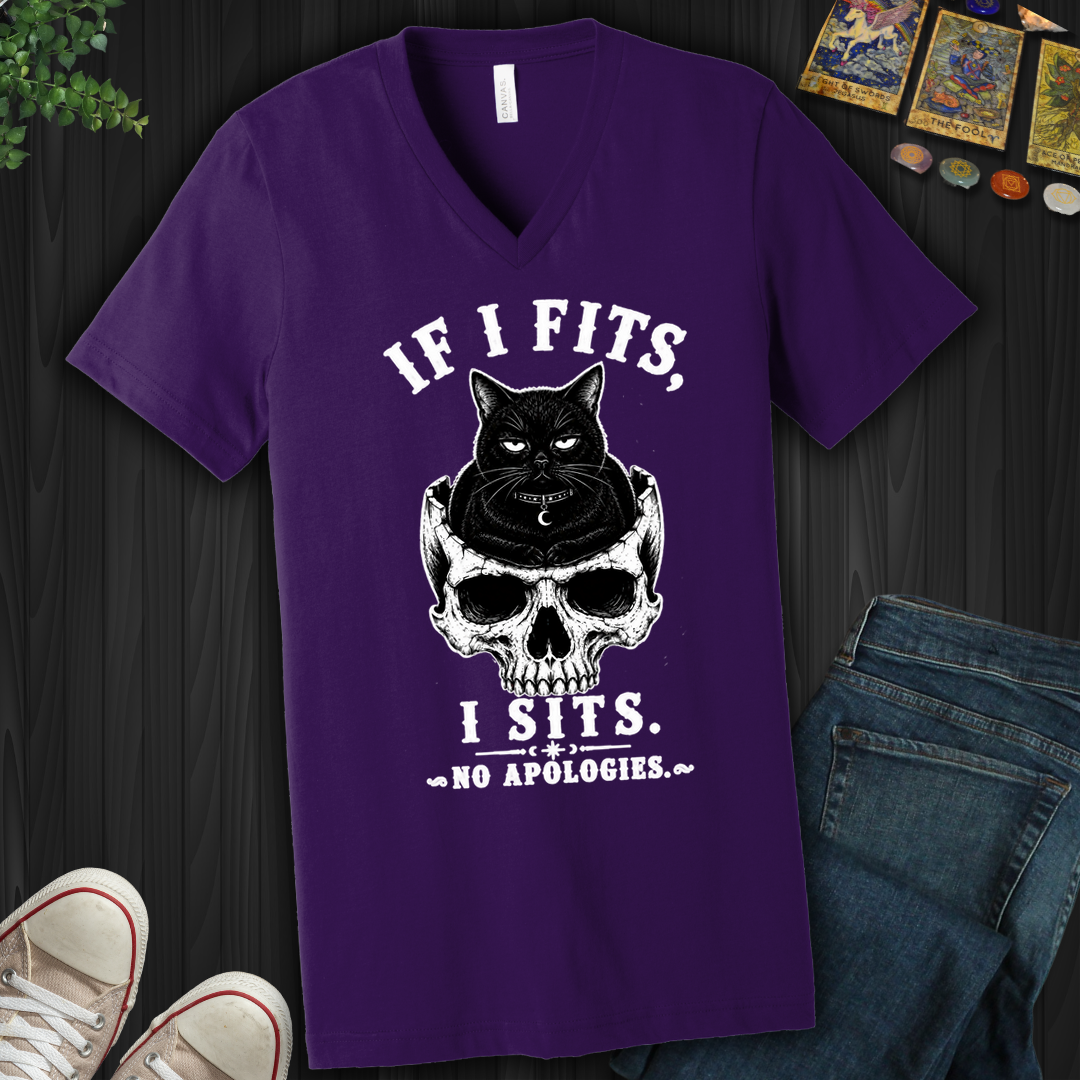 If I Fits I Sits- V-Neck