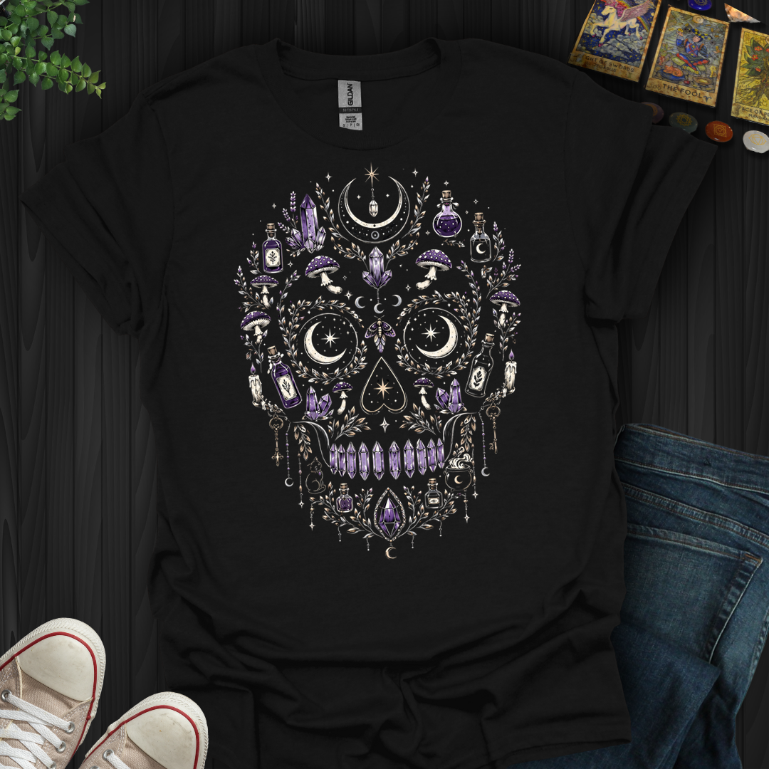 The Witch’s Cabinet Skull- T-Shirt