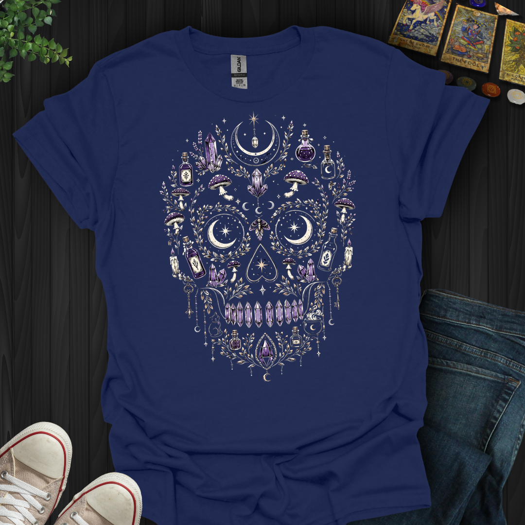 The Witch’s Cabinet Skull- T-Shirt