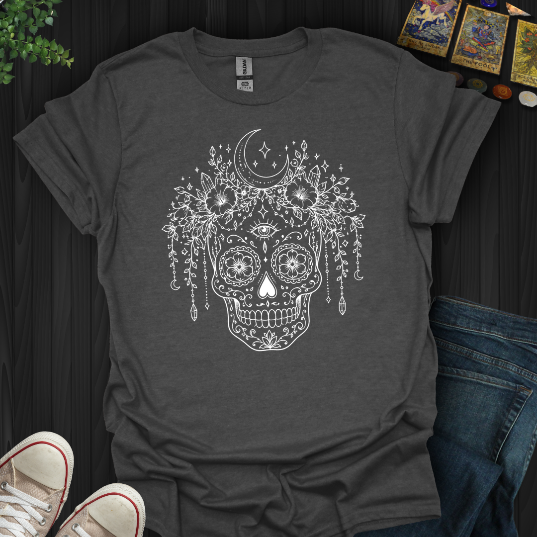 Moon Witch Sugar Skull- T-Shirt