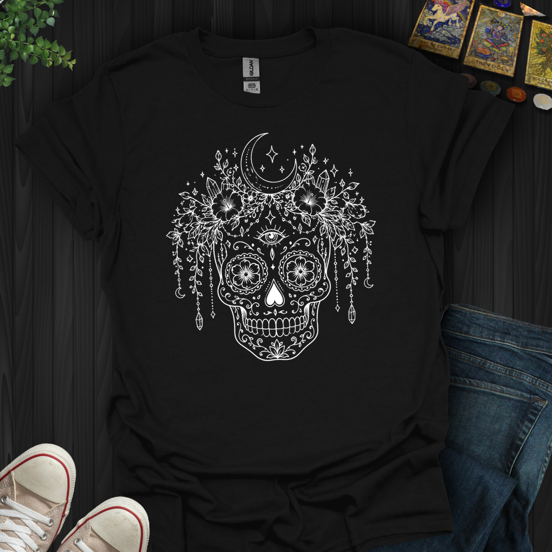 Moon Witch Sugar Skull- T-Shirt