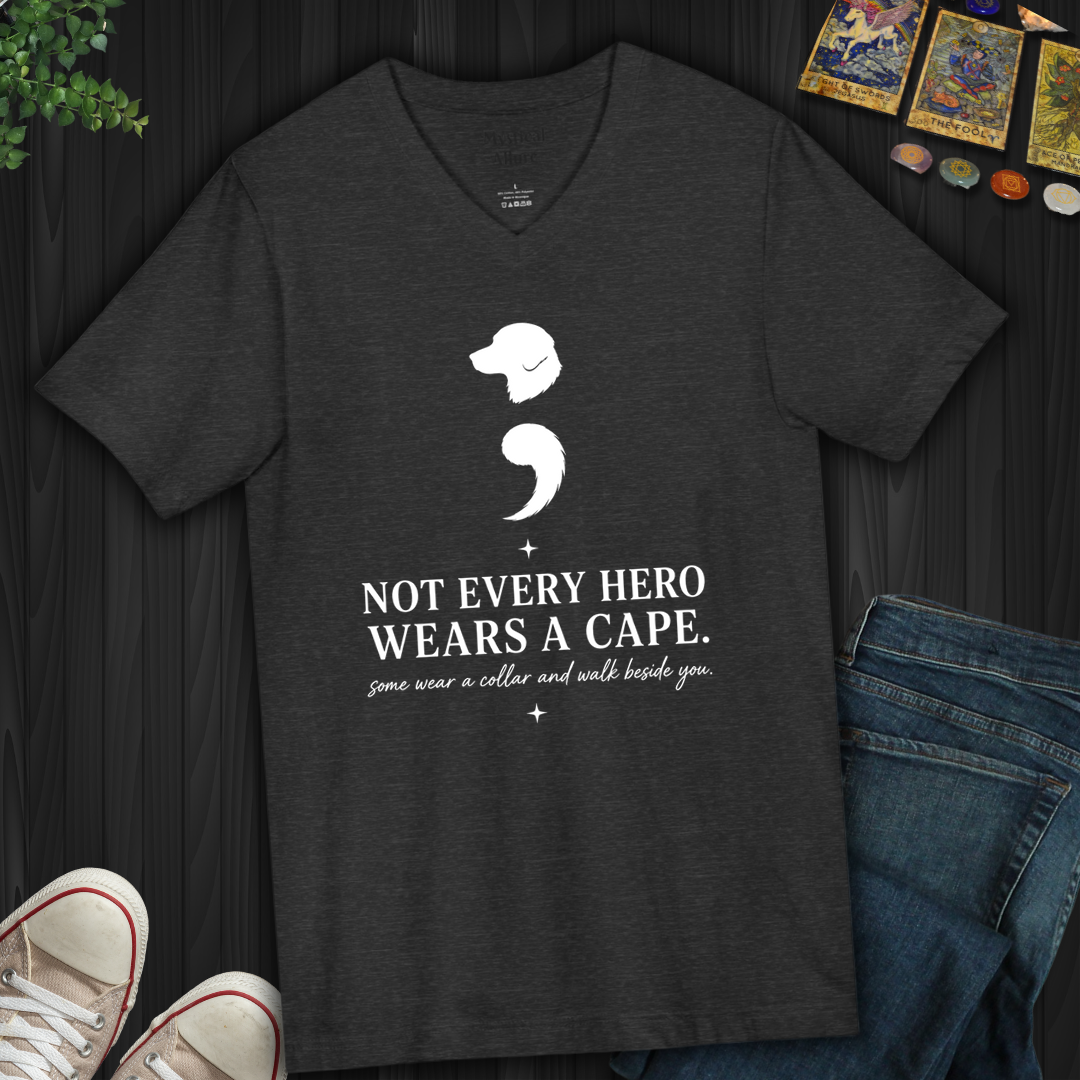Dog Semicolon- V-Neck