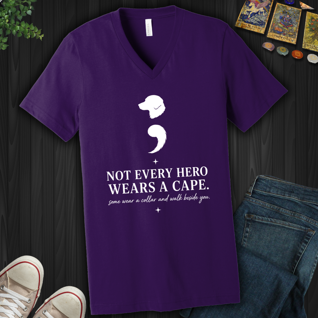 Dog Semicolon- V-Neck