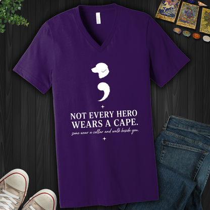 Dog Semicolon- V-Neck