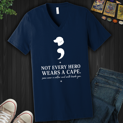 Dog Semicolon- V-Neck