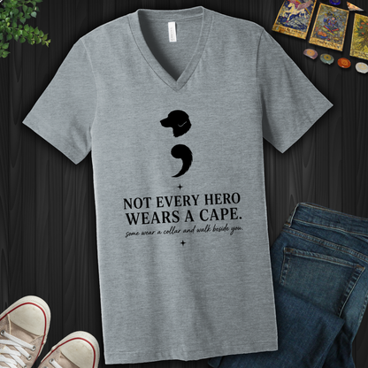 Dog Semicolon- V-Neck