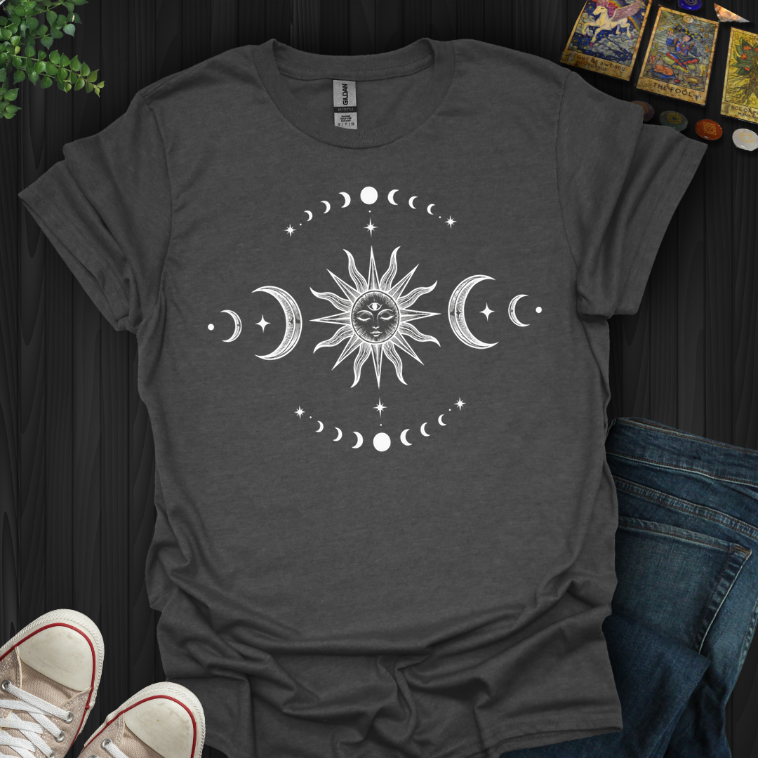 Moon Phases and Sun T-Shirt