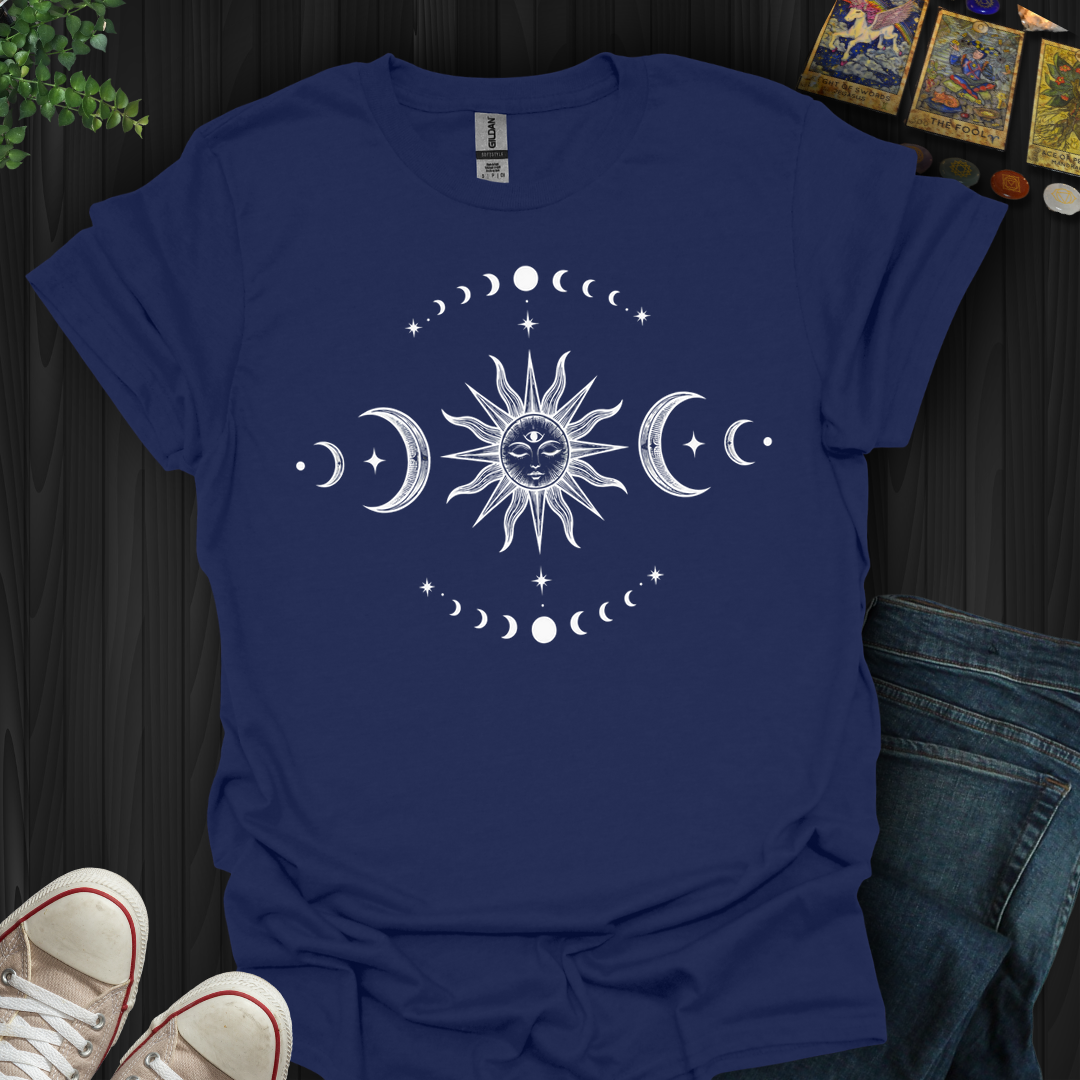 Moon Phases and Sun T-Shirt
