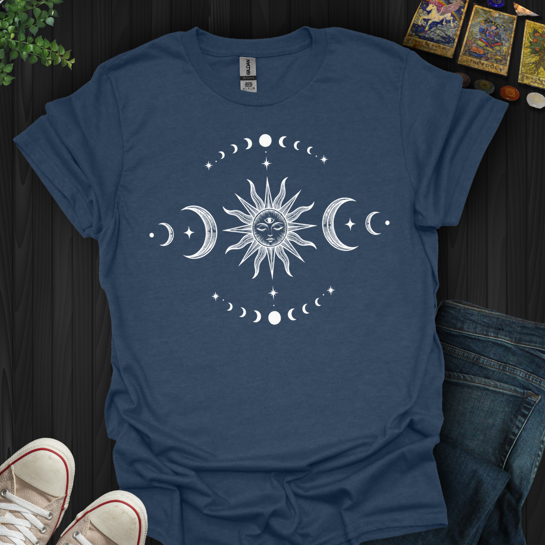 Moon Phases and Sun T-Shirt