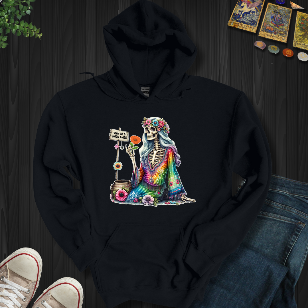 Hippy Moon Child- Hooded Sweatshirt