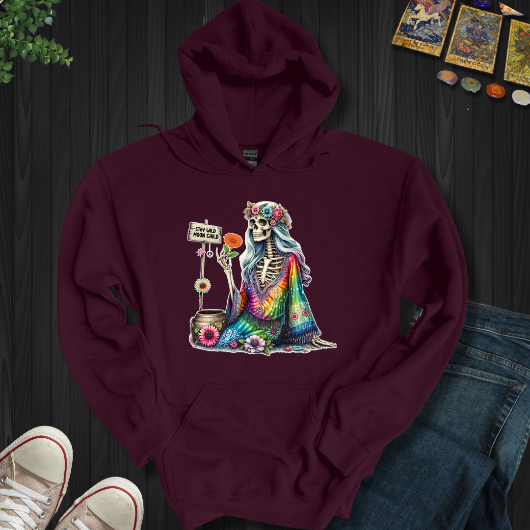 Hippy Moon Child- Hooded Sweatshirt