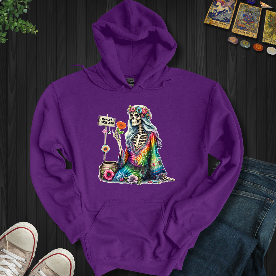 Hippy Moon Child- Hooded Sweatshirt