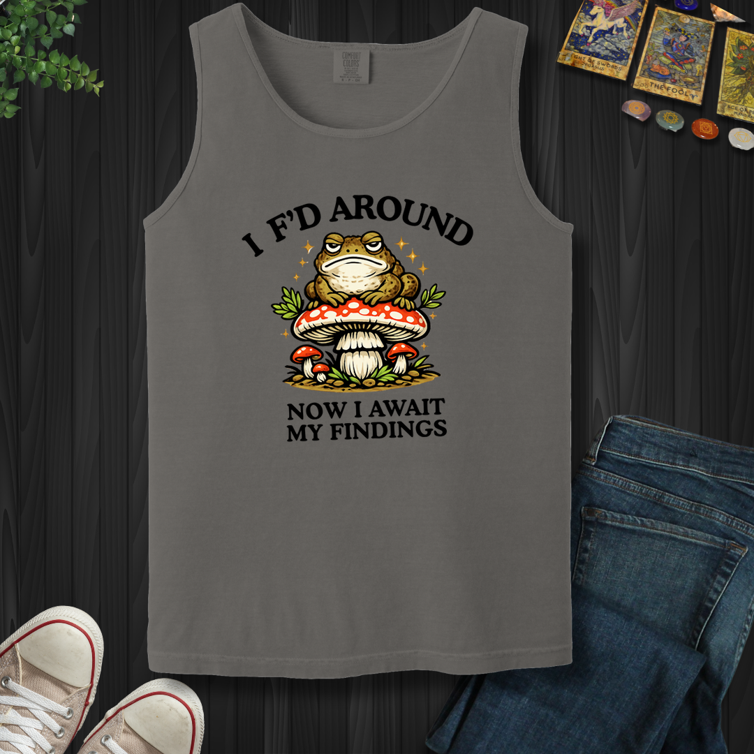 Await My Findings- Tank Top