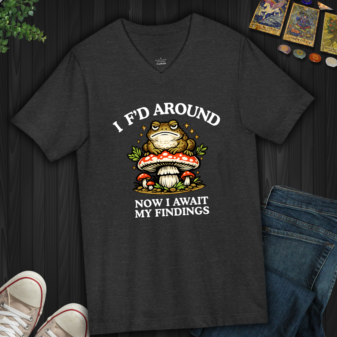 Await My Findings- V-Neck