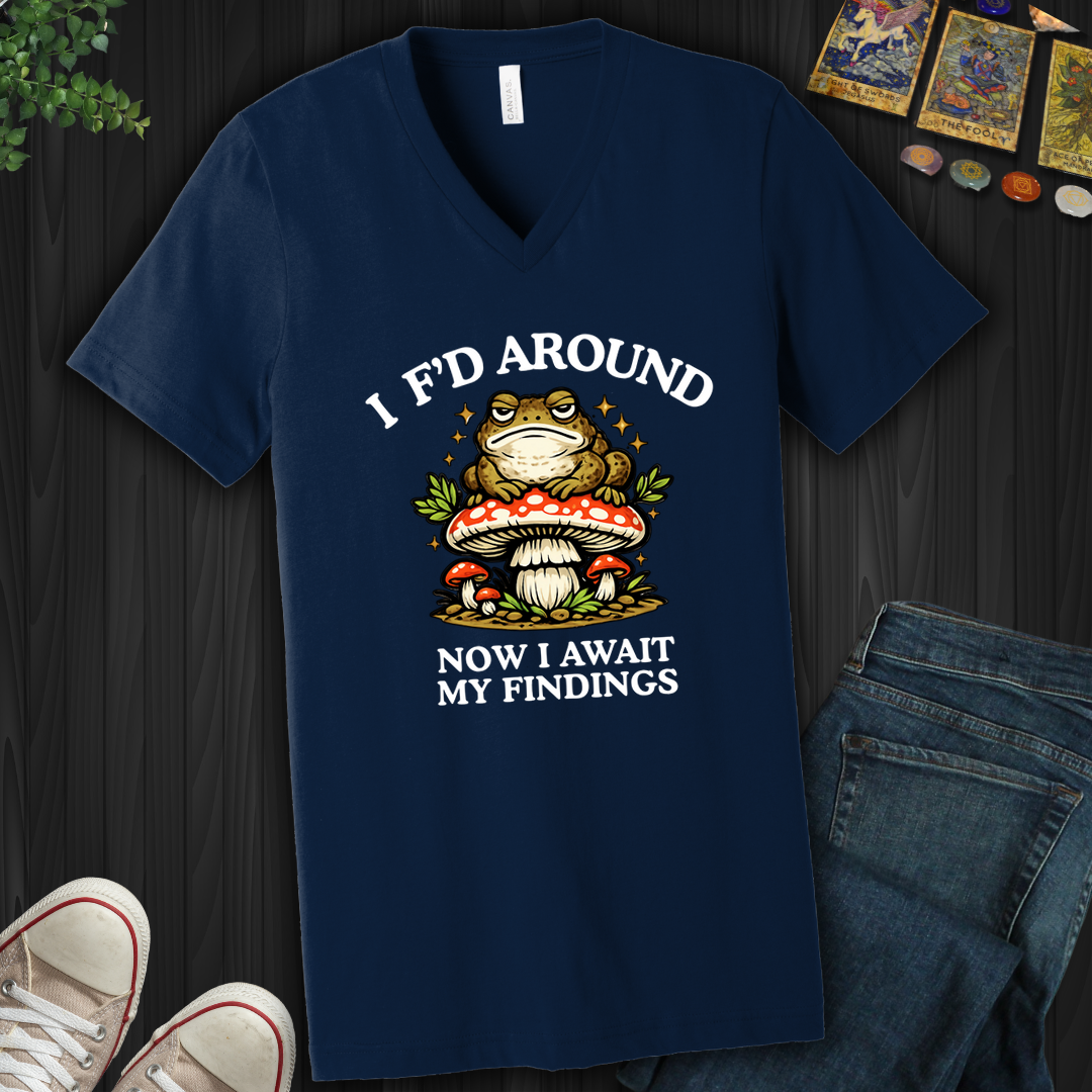 Await My Findings- V-Neck