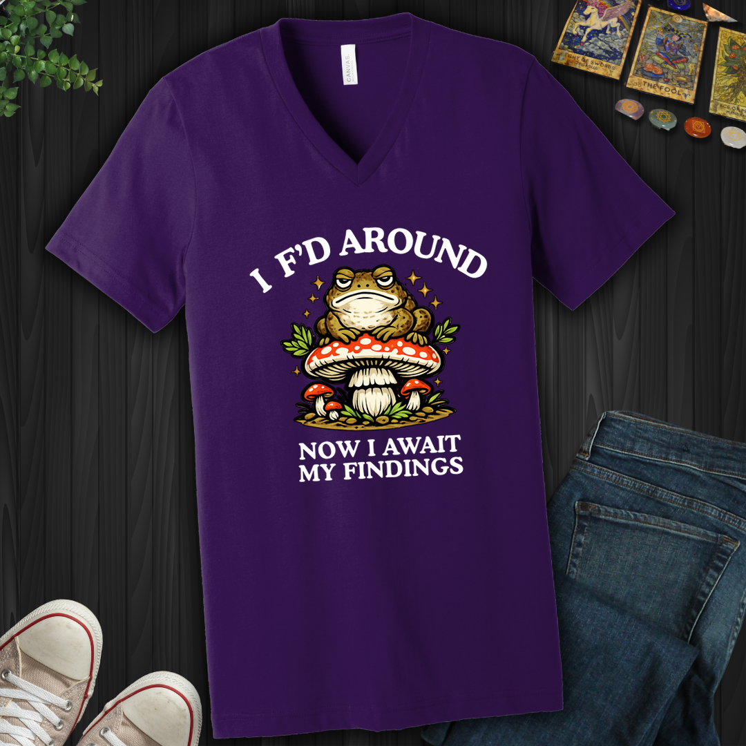 Await My Findings- V-Neck