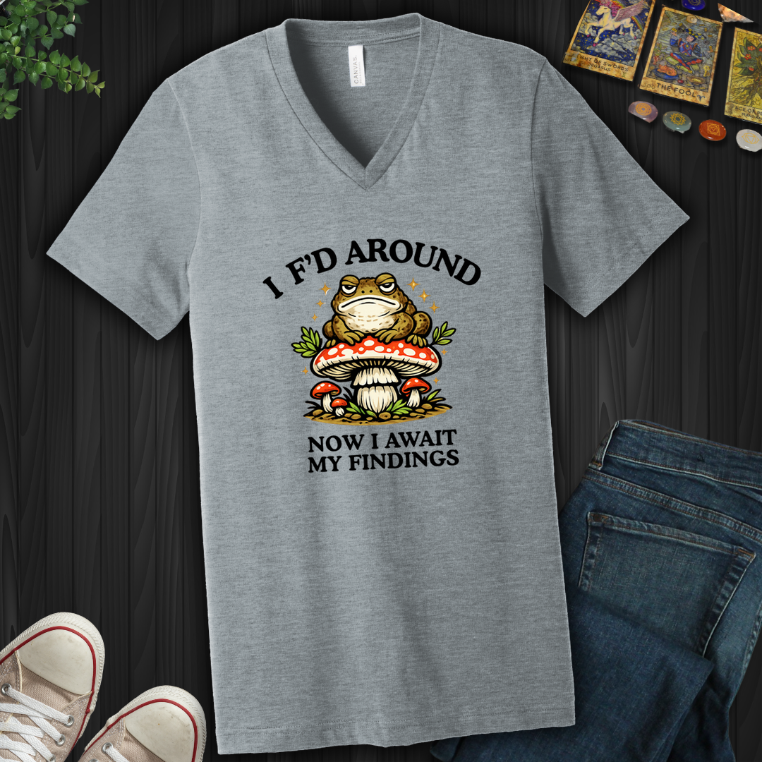 Await My Findings- V-Neck