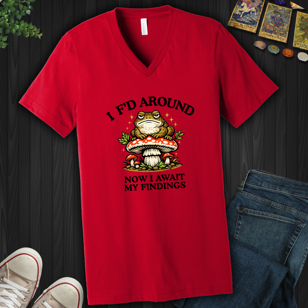 Await My Findings- V-Neck