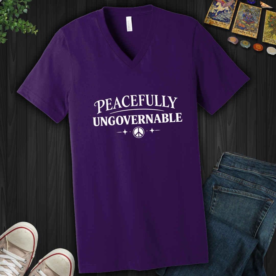 Peacefully Ungovernable- V-Neck