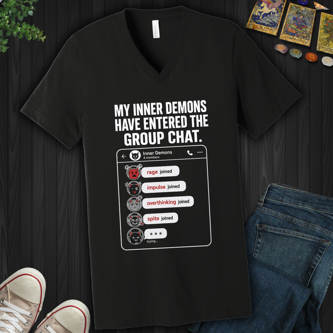 Demon Chat- V-Neck