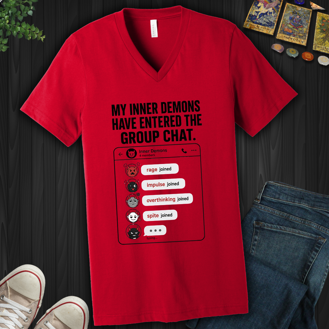 Demon Chat- V-Neck