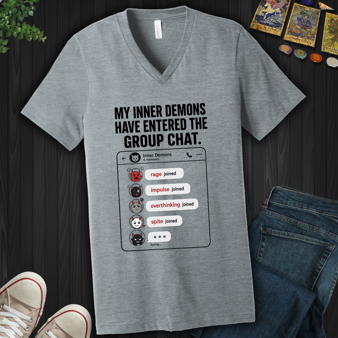 Demon Chat- V-Neck