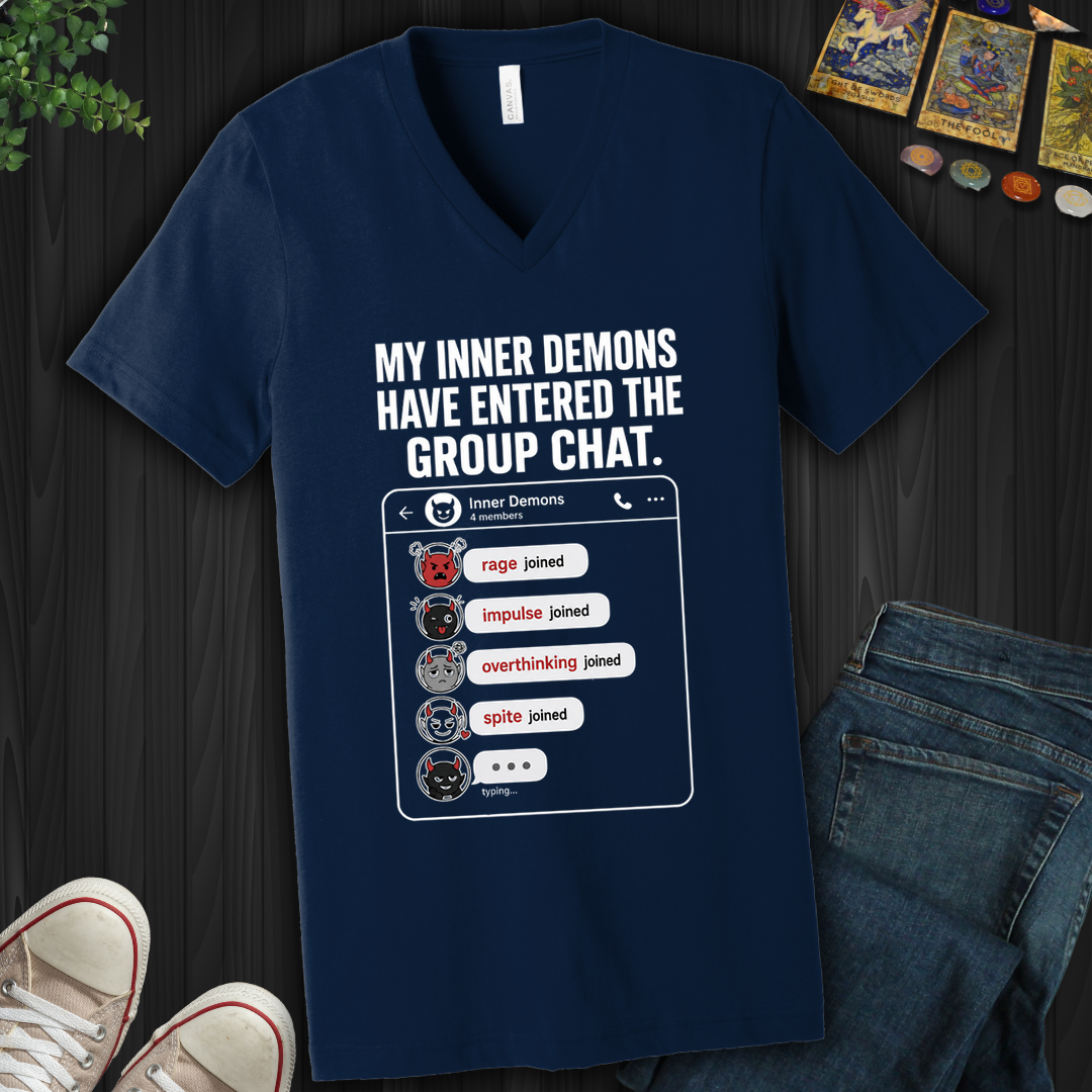 Demon Chat- V-Neck