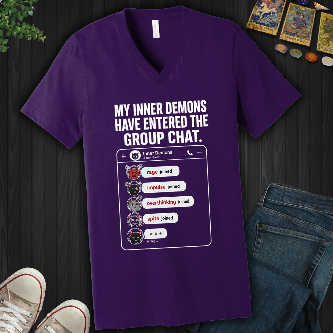 Demon Chat- V-Neck