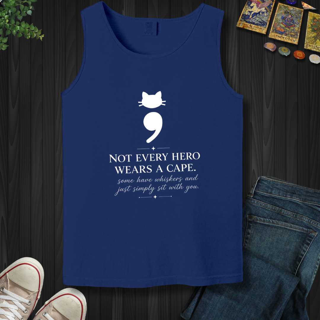 Cat Semicolon- Tank Top