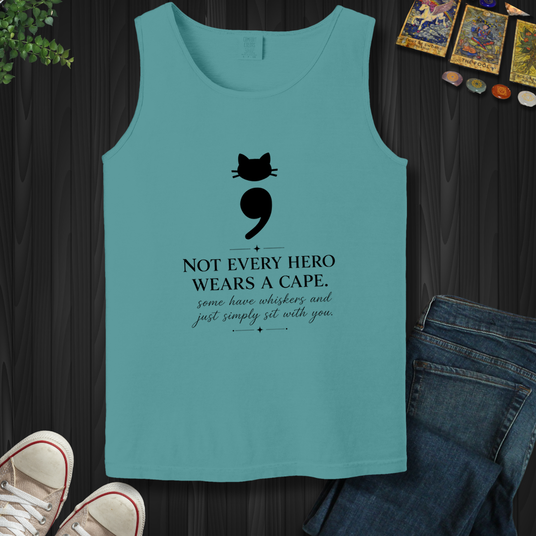 Cat Semicolon- Tank Top
