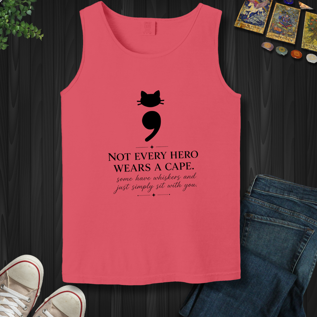 Cat Semicolon- Tank Top