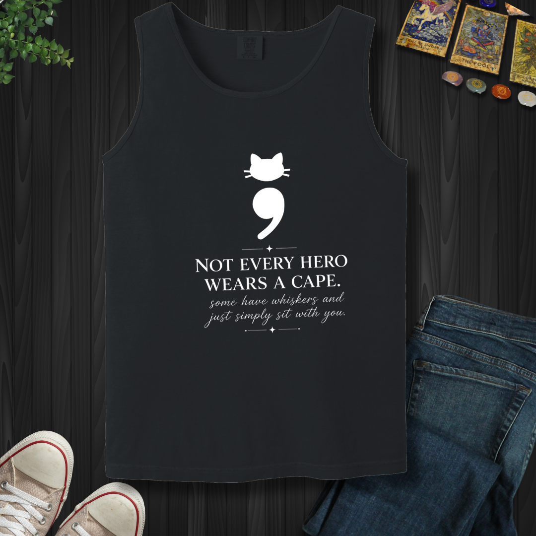 Cat Semicolon- Tank Top