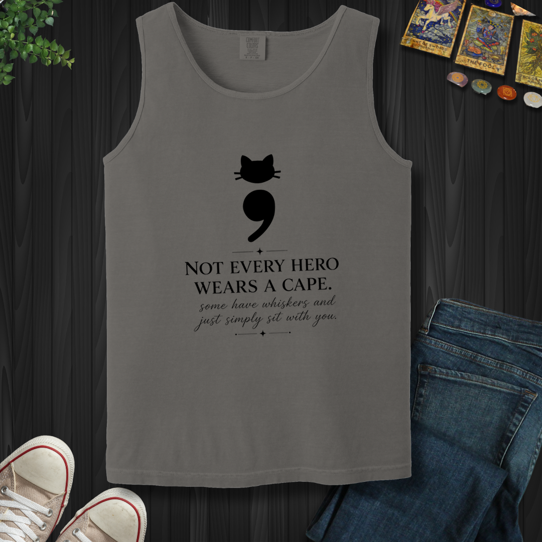 Cat Semicolon- Tank Top