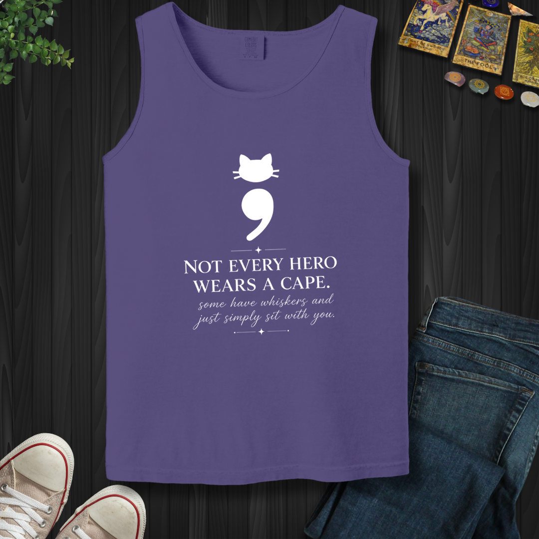Cat Semicolon- Tank Top