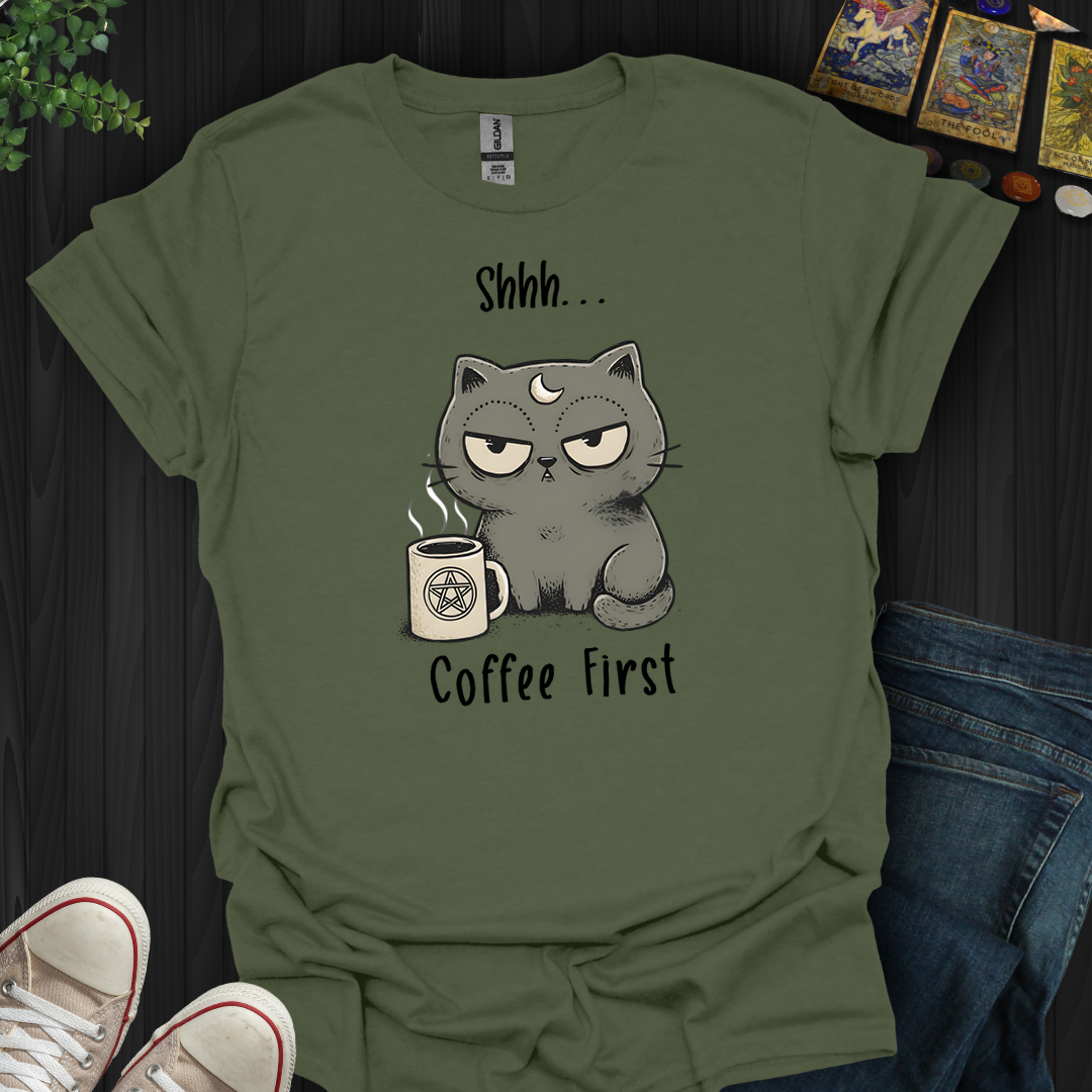 Coffee First- T-Shirt