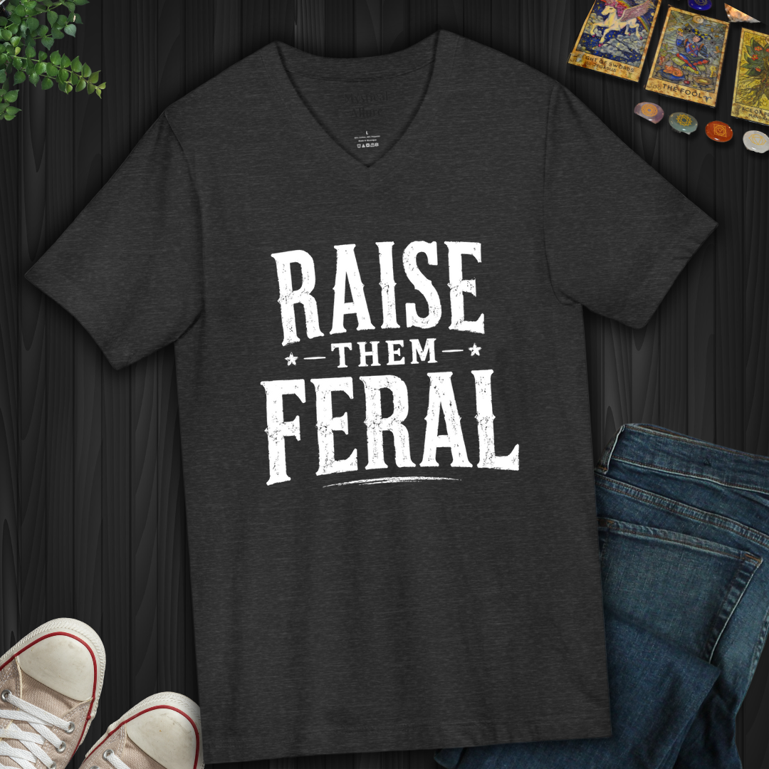Raise Them Feral- V-Neck