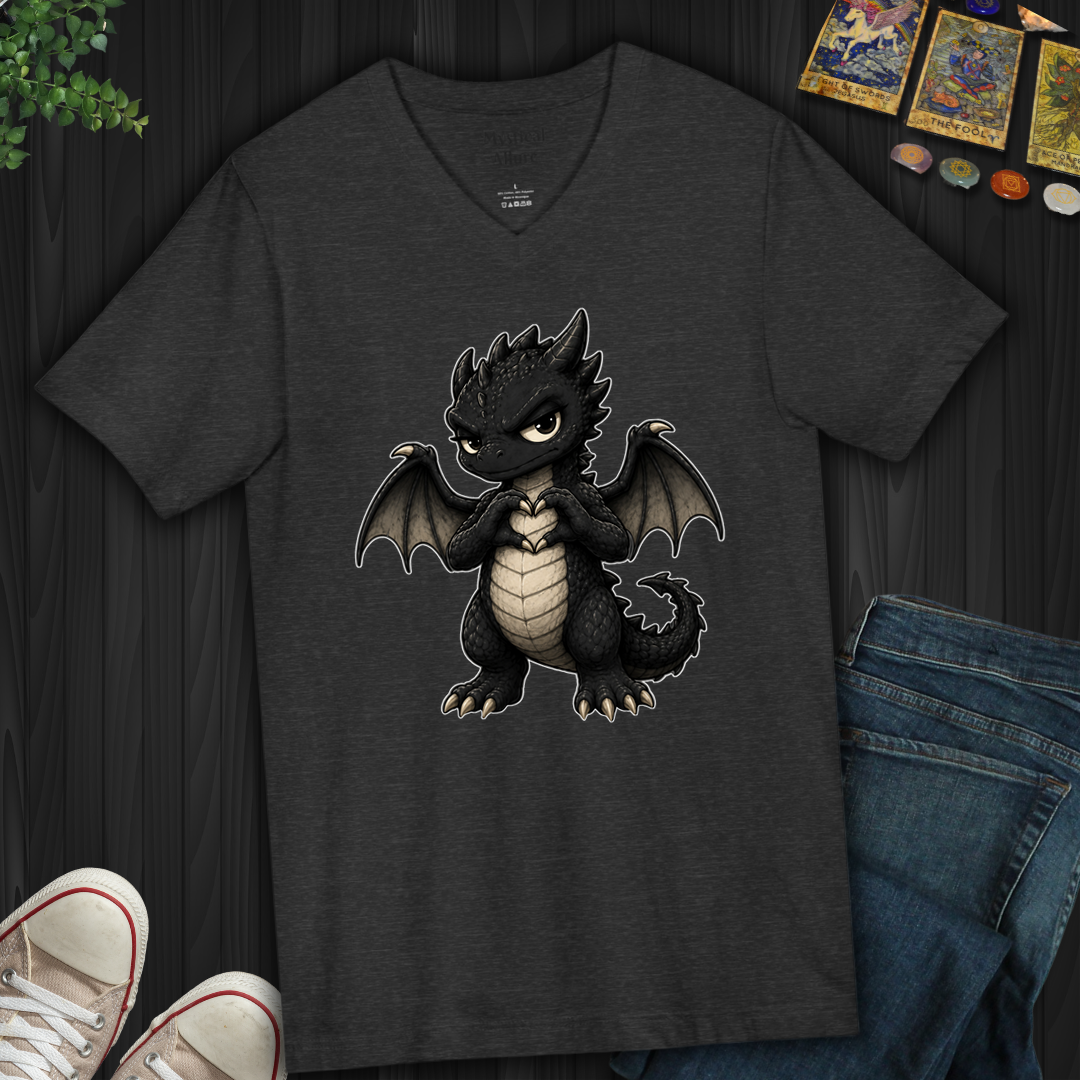 Heart Dragon- V-Neck