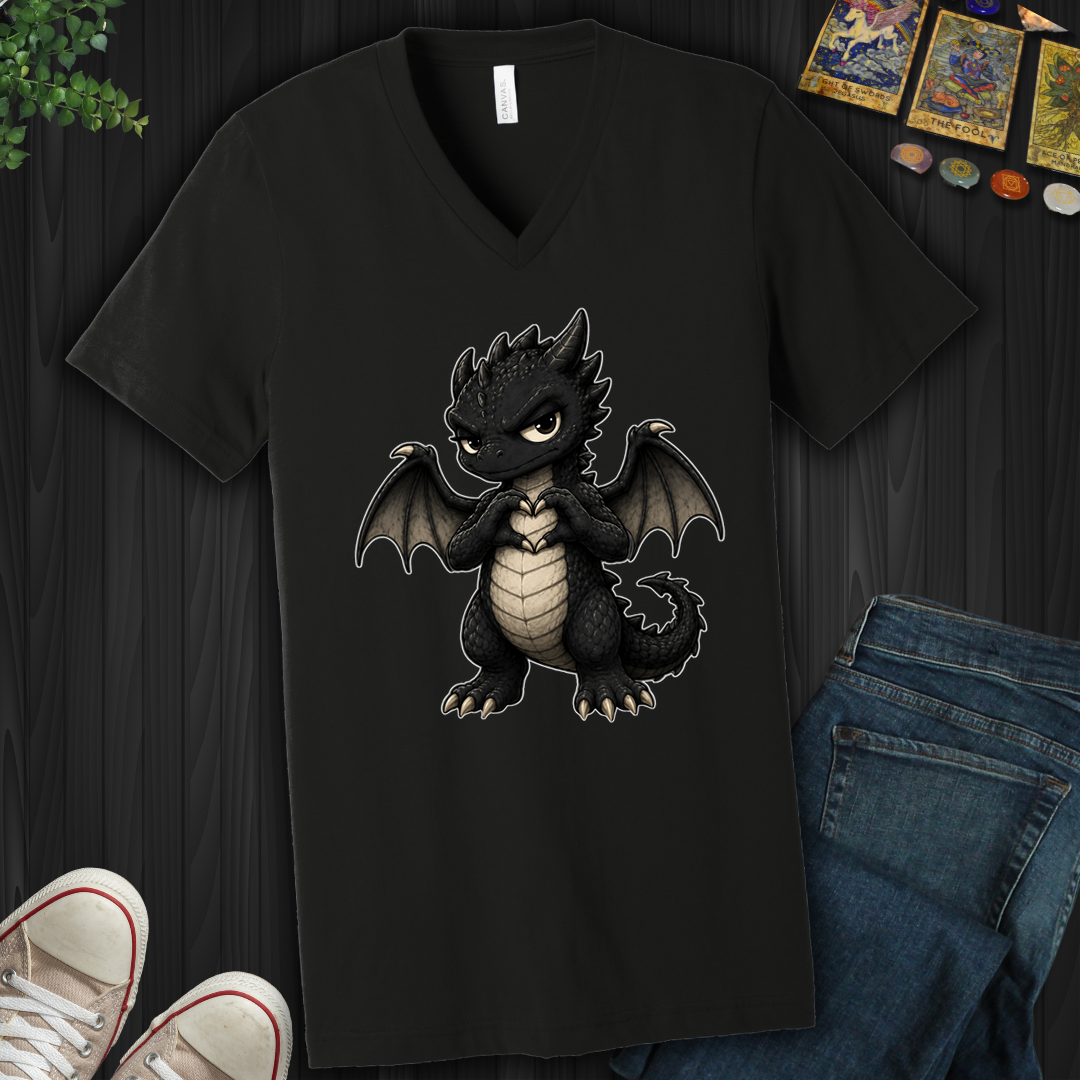 Heart Dragon- V-Neck