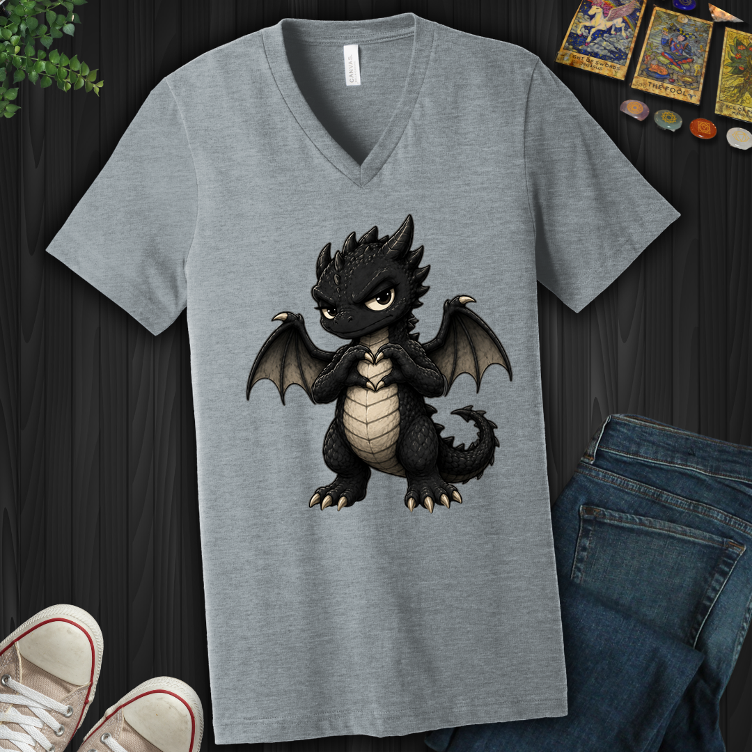 Heart Dragon- V-Neck