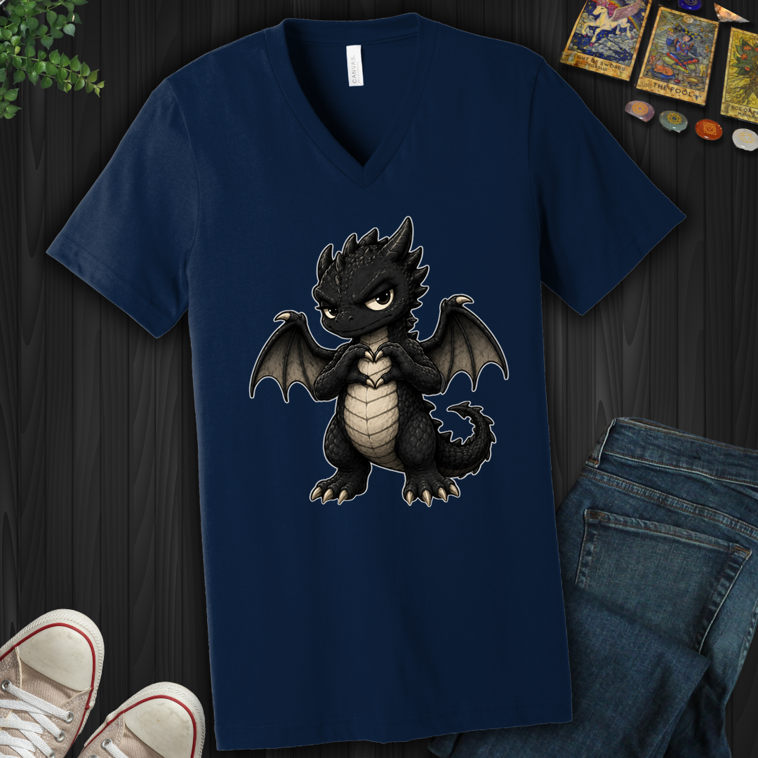 Heart Dragon- V-Neck