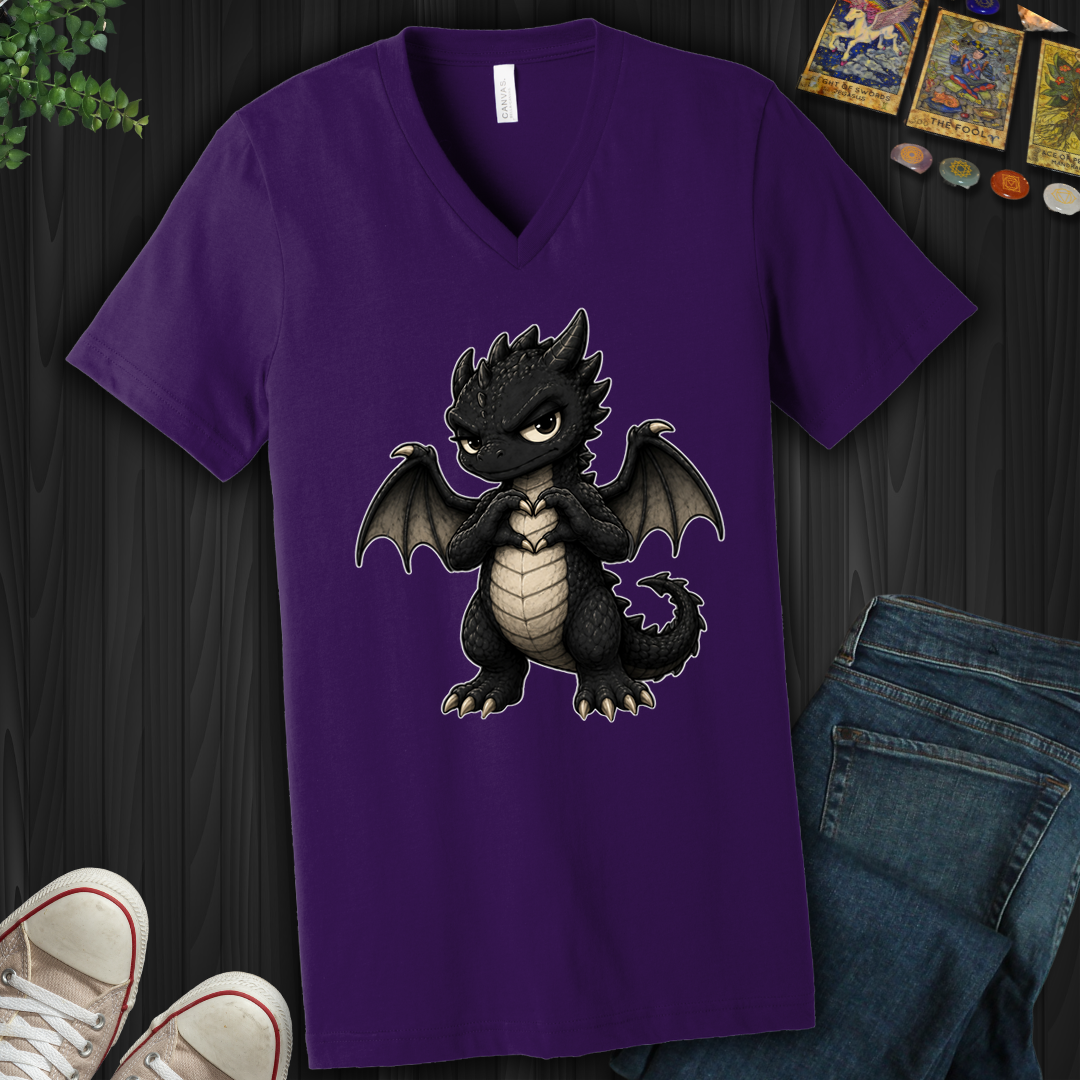 Heart Dragon- V-Neck