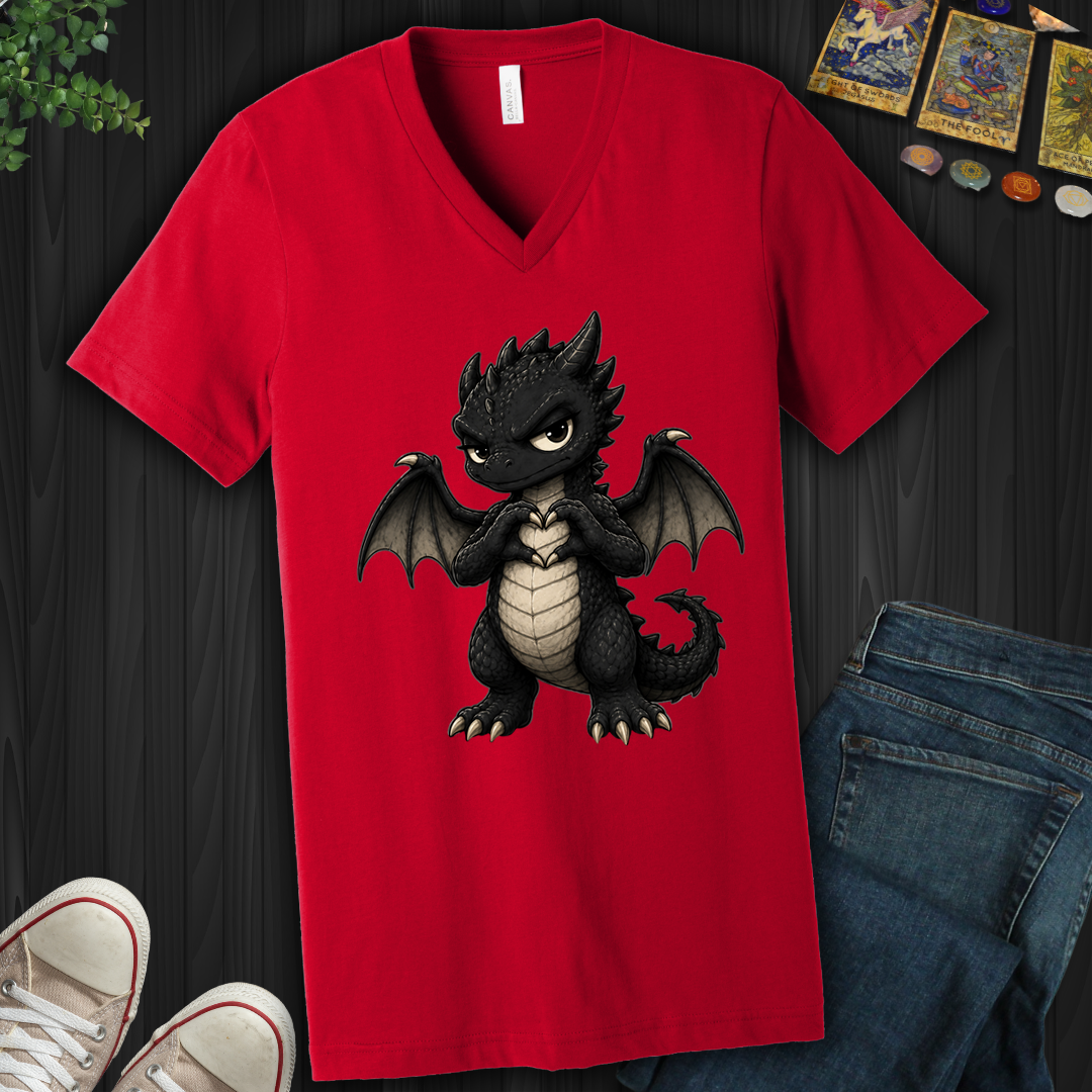 Heart Dragon- V-Neck
