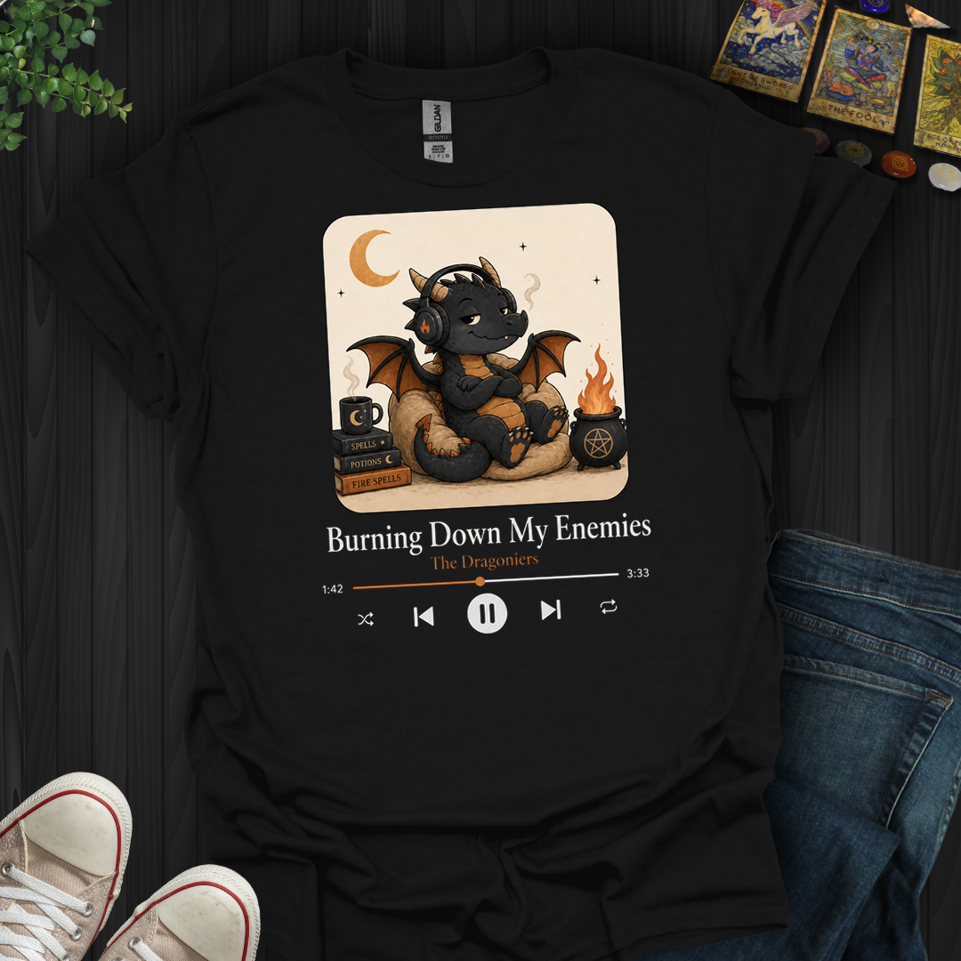 Burning Down My Enemies- T-Shirt