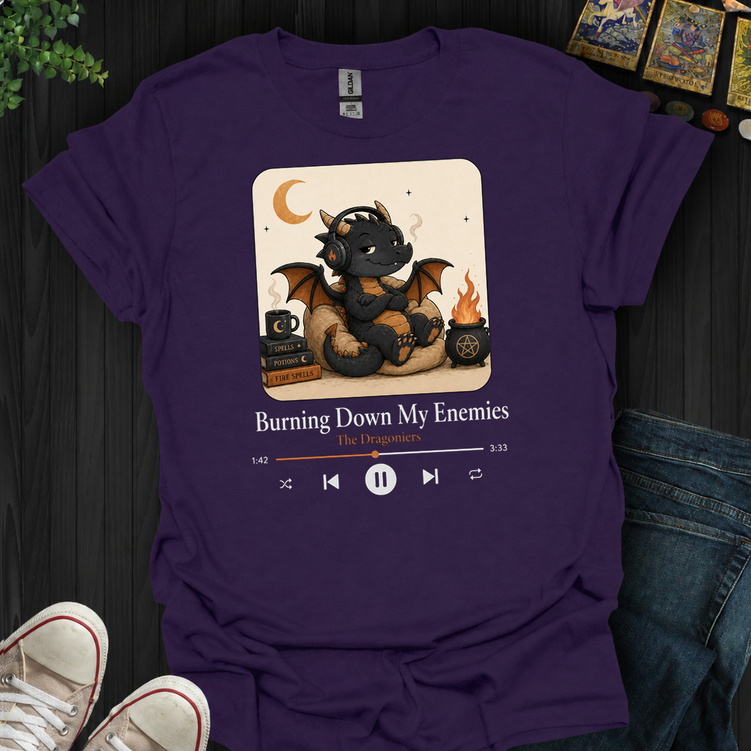 Burning Down My Enemies- T-Shirt