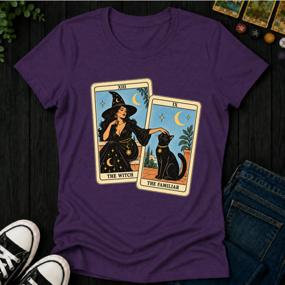 The Witch & The Familiar- Women's Fitted Tee