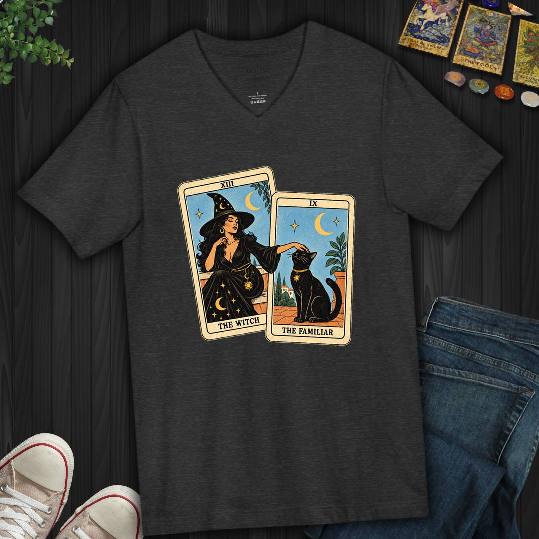 The Witch & The Familiar- V-Neck