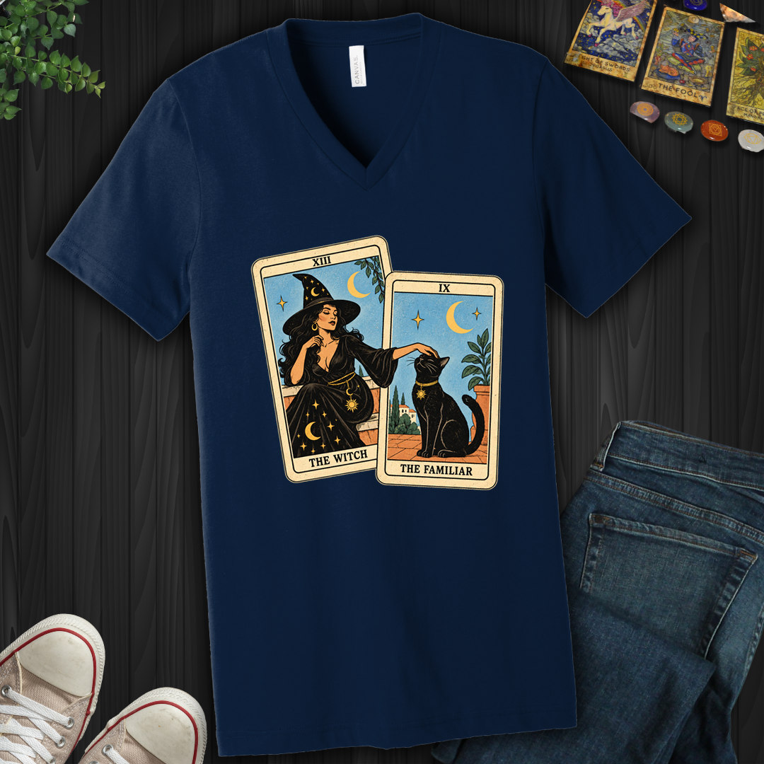 The Witch & The Familiar- V-Neck