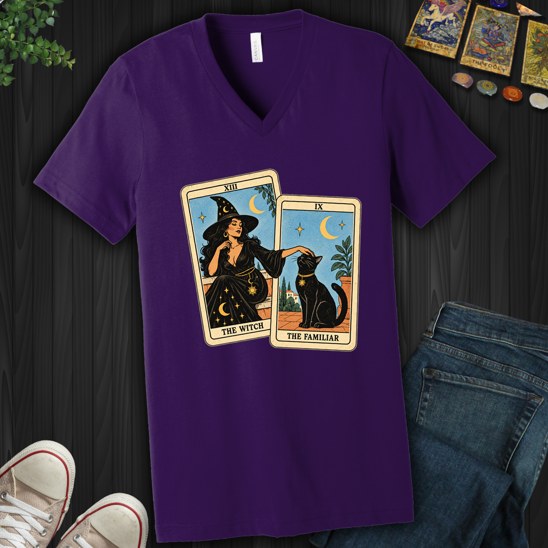 The Witch & The Familiar- V-Neck