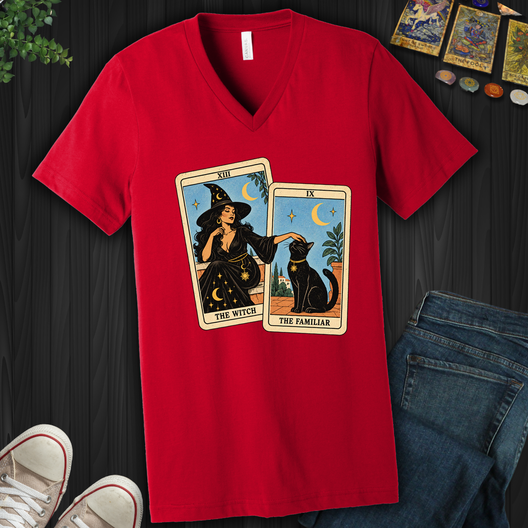 The Witch & The Familiar- V-Neck