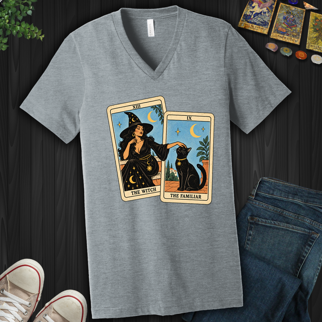 The Witch & The Familiar- V-Neck